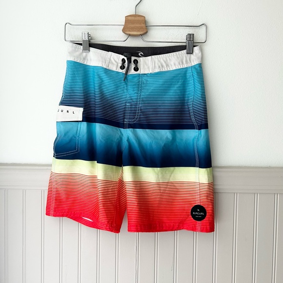 Rip Curl Boys Large Multicolor Kids Swim Trunks Shorts - Picture 1 of 7